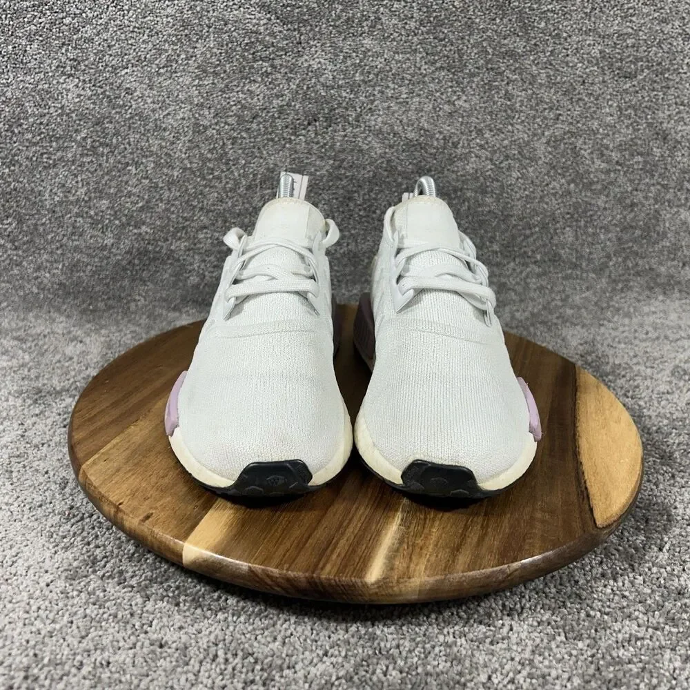 Adidas NMD_R1 Boost BD8024 Women’s Size 7 White Orchid Athletic Shoes Used